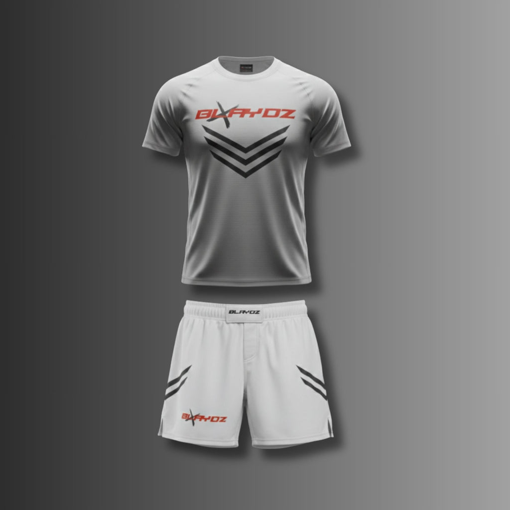 2er Set - Rashguard Shirt & Fightshort Set - Ghost Strike Collection