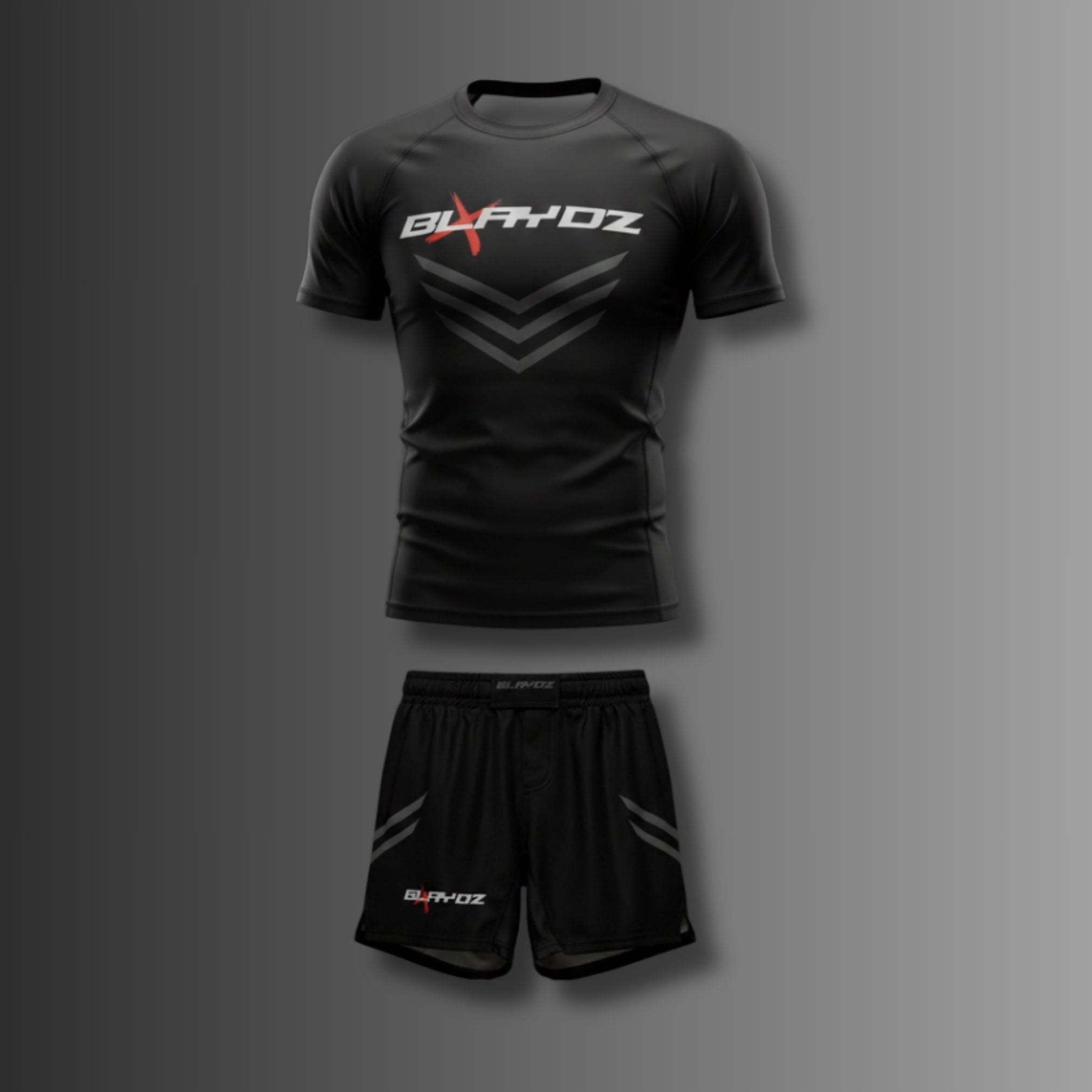2er Set - Rashguard Shirt & Fightshort Set - Shadow Strike Collection