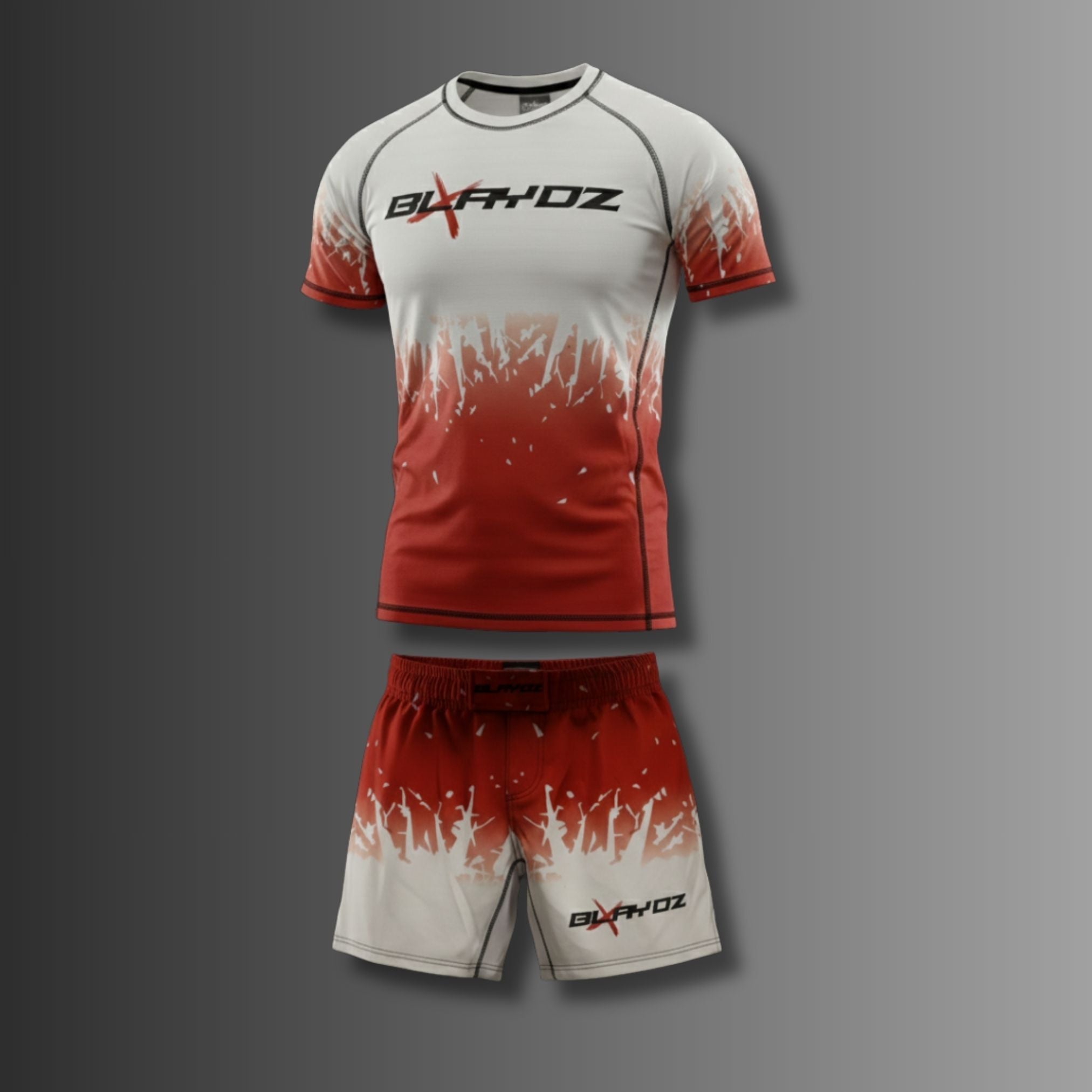 2er Set - Rashguard Shirt & Fightshort Set - Blaze Strike Collection